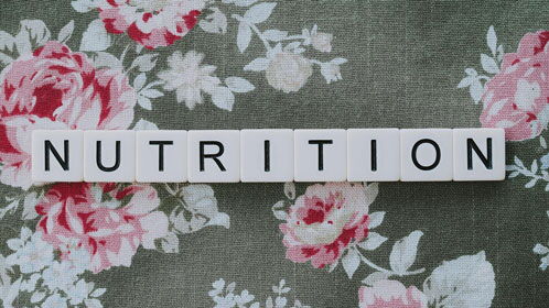 Bild auf dem "Nutrition" steht