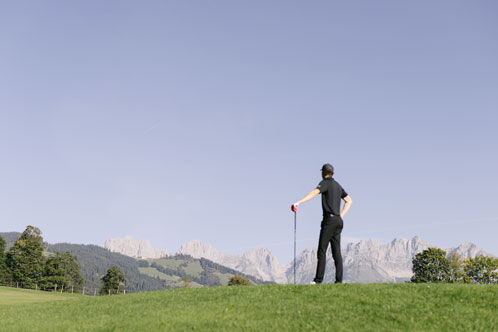Golfer auf dem Grün