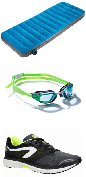 Drei Produkte Decathlon