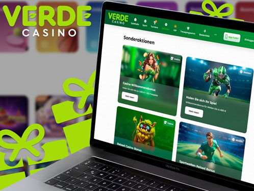 Notebook, auf dem eine Casino-Webseite angezeigt wird