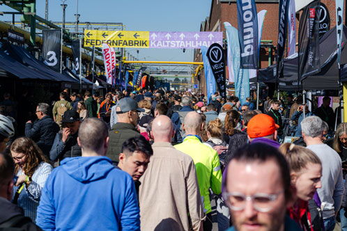 Menschenmasse bei der Radmesse Cyclingworld