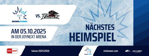 Banner mit den Terminen der nächsten Heimspiele