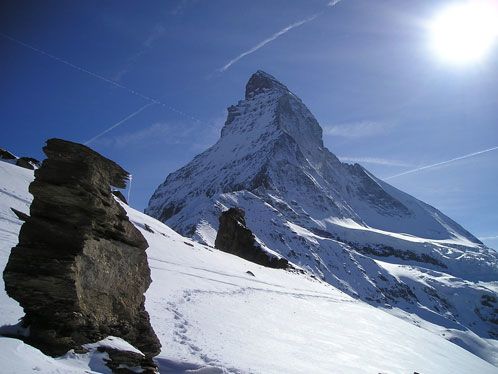 Schneebedeckter Gipfel