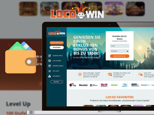 Screenshot einer Webseite, die Glücksspielangebote aufzeigt