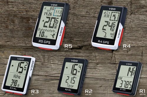 4 VDO Bike Computer der R-Serie