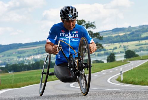 Alessandro Zanardi beim Berlin-Marathon