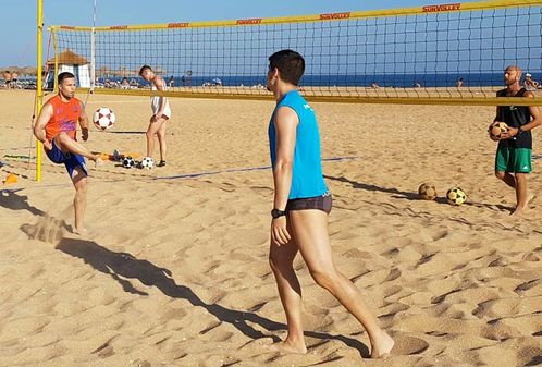Footvolley beim Sandball Leipzig e.V.