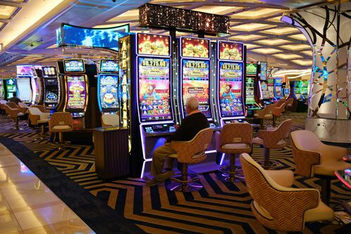 Spielautomaten in einem Casion
