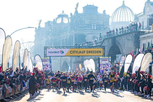 Startbereich des Dresdner Citylauf