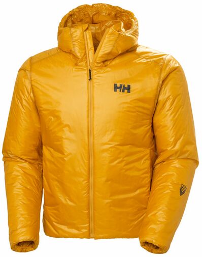 Gelbe Dauenjacke der Firma Helly Hansen
