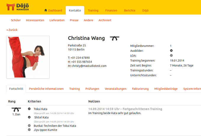 Dojo Manager