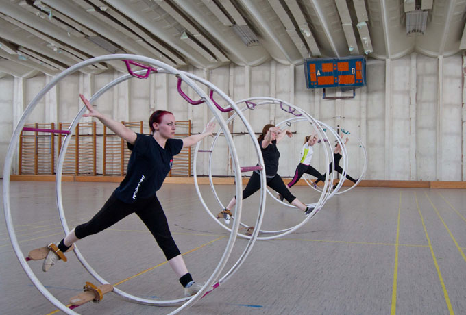 Rhönradturnen bei der SG Buna Halle