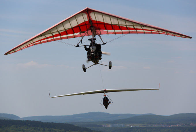 Drachenflieger am Himmel